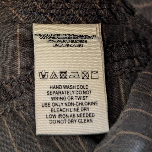 Free People Size 2 Pinstriped Suspender/Overall Pants Black(ish) - Picture 12 of 16